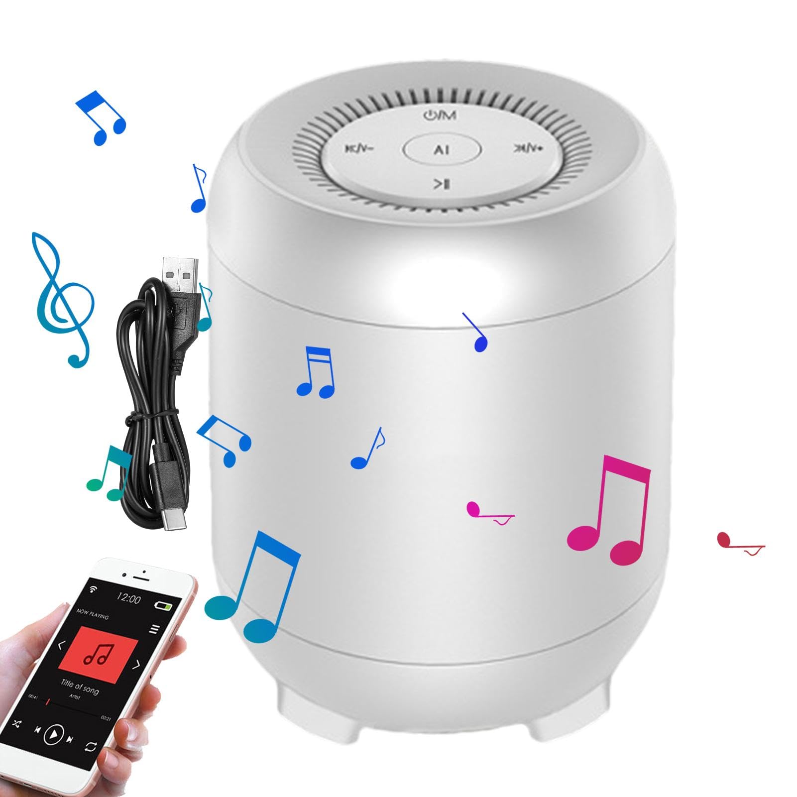 AIYING Portable Bluetooth Speaker with Voice Control & MicroSD Card Slot - Wireless Music Speaker for Hiking, Backpacking, Office, Home, Parties & Outdoor Adventures