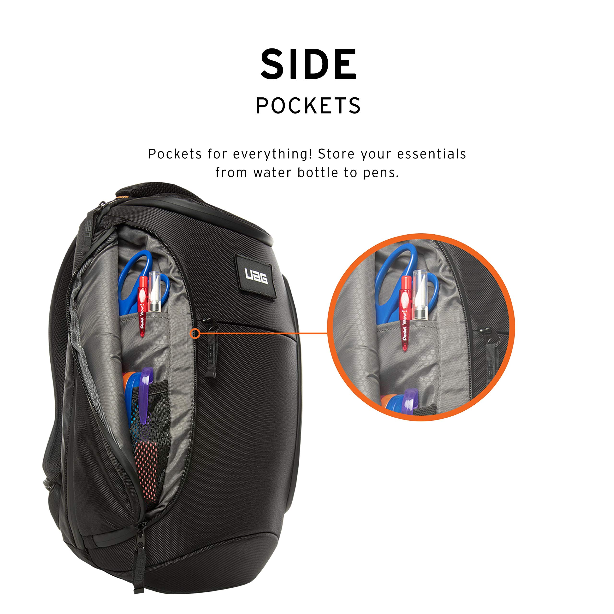 URBAN ARMOR GEAR UAG 18L Lightweight Weatherproof Laptop Backpack - Durable 13-Inch Computer Bag with Padded Protection (Standard Issue Black) - Perfect for Work, Travel & Outdoor Adventures