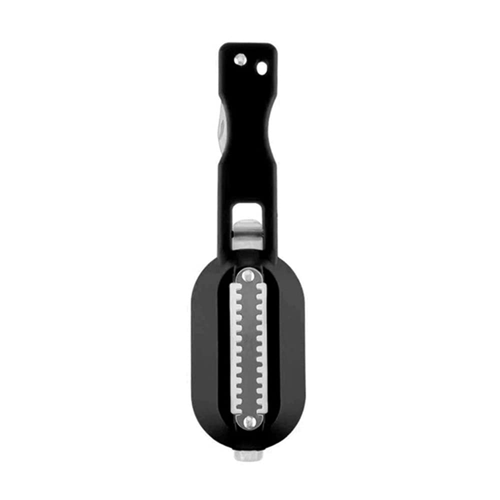 Fish Scaler Tool with Lid - Black 20x5.5cm for Kitchen & Fishing