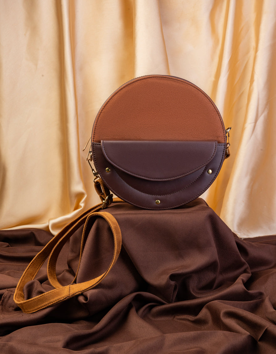Stylish Brown Leather Handbag for Women by J. Junaid Jamshed - Perfect for Work, Travel & Everyday Use