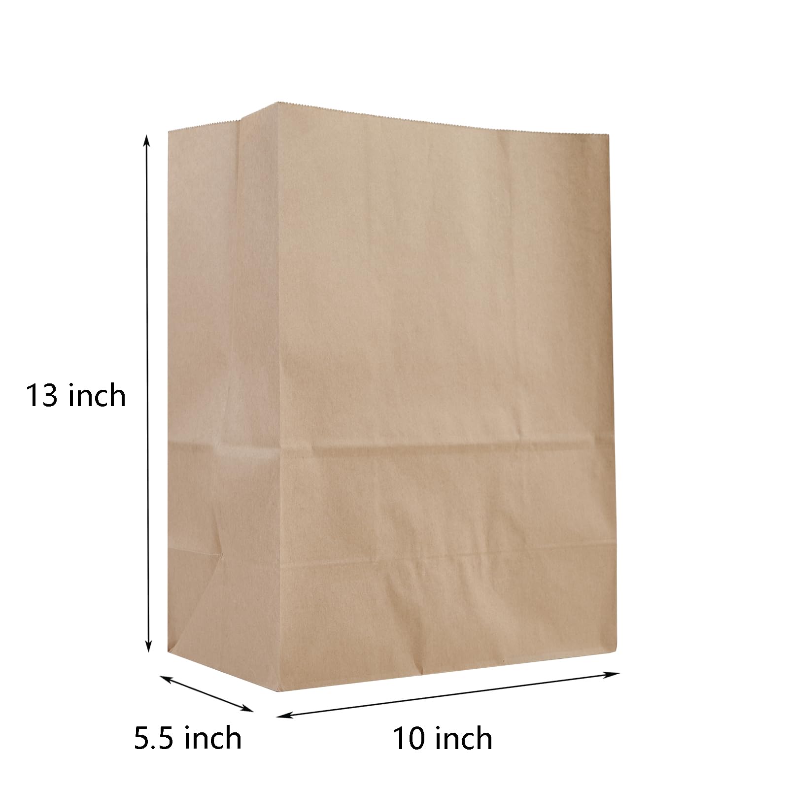 Eco-Friendly Kraft Brown Paper Bags - Large 18 Pack Grocery Bags, Takeout Bags for Restaurants, Picnics & Eco-Conscious Shopping | Recyclable & Durable
