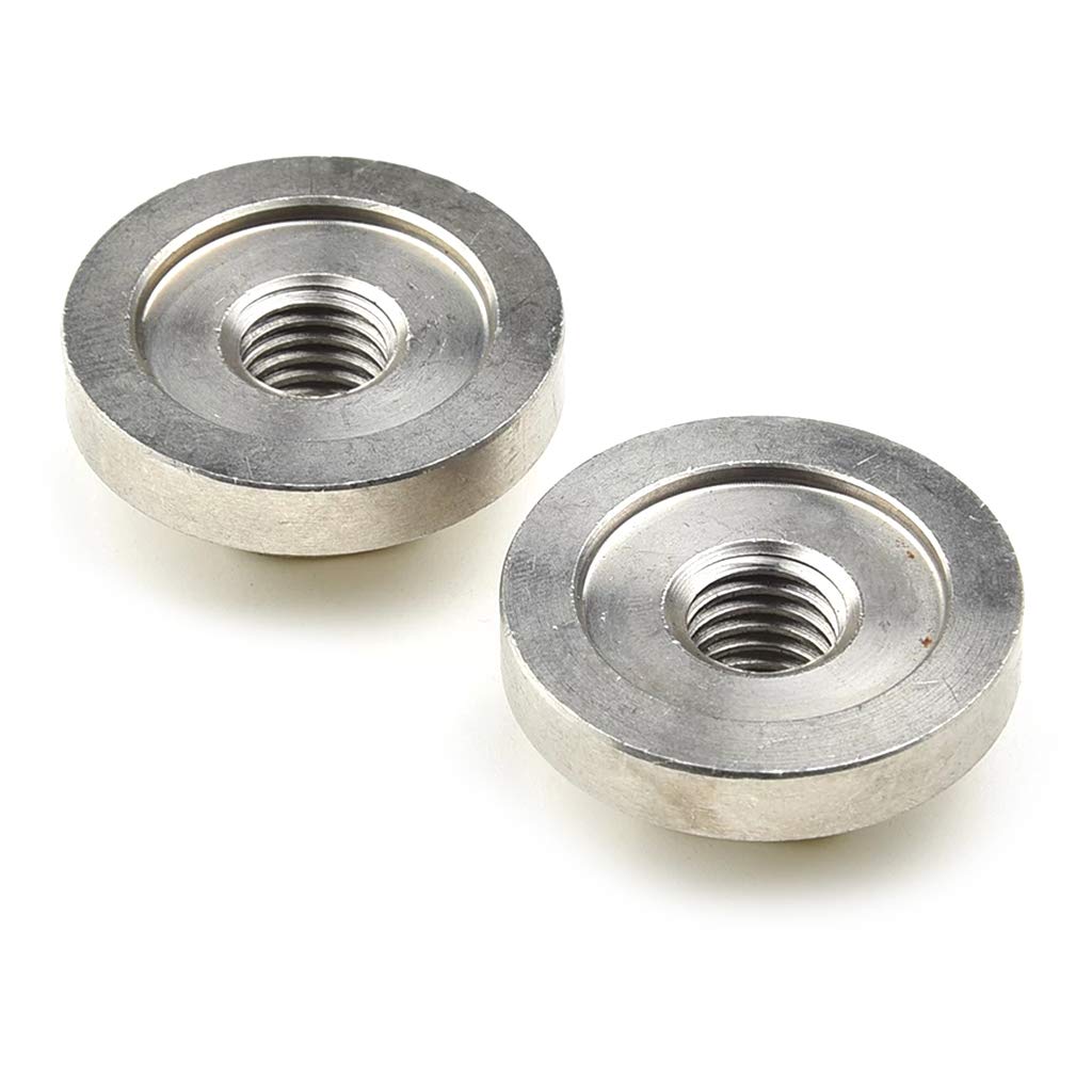 2-Piece M14 Thread Angle Grinder Inner & Outer Flange Nut Set - Durable Steel Replacement Tools for Metalworking, Woodworking & DIY Projects