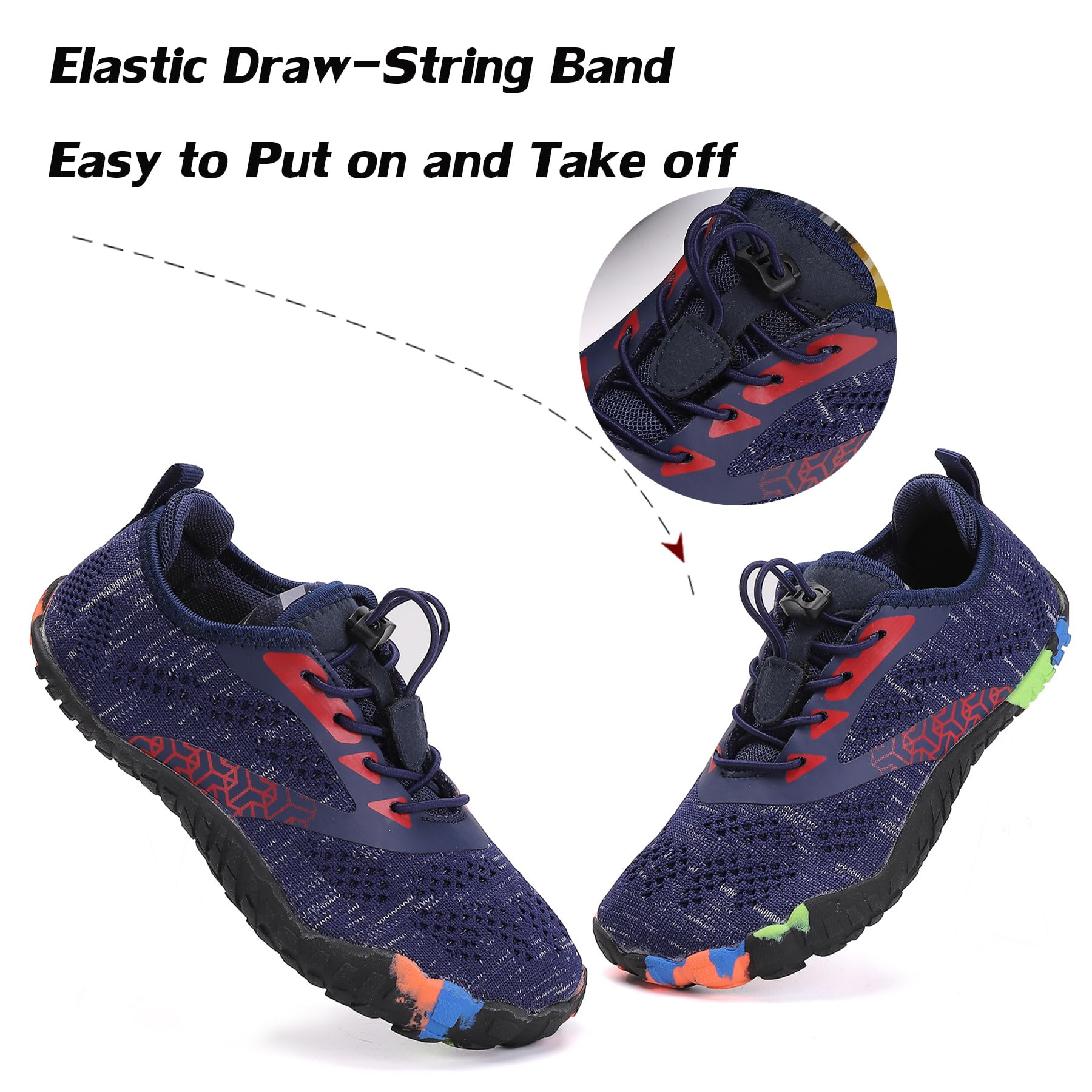 DimaiGlobal Kids Barefoot Shoes for Boys & Girls - Breathable Trail Running Sneakers for Toddler, Little & Big Kids - Perfect for Outdoor Play, Sports & Everyday Wear