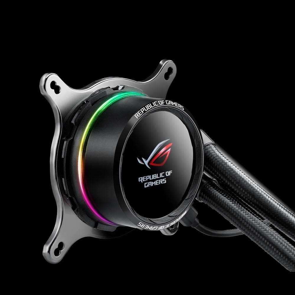 ASUS ROG RYUO 120 OLED AIO Liquid CPU Cooler - 120mm RGB Radiator with OLED Display - Premium Cooling for Gaming PCs and Workstations - Perfect for Overclocking and High-Performance Computing