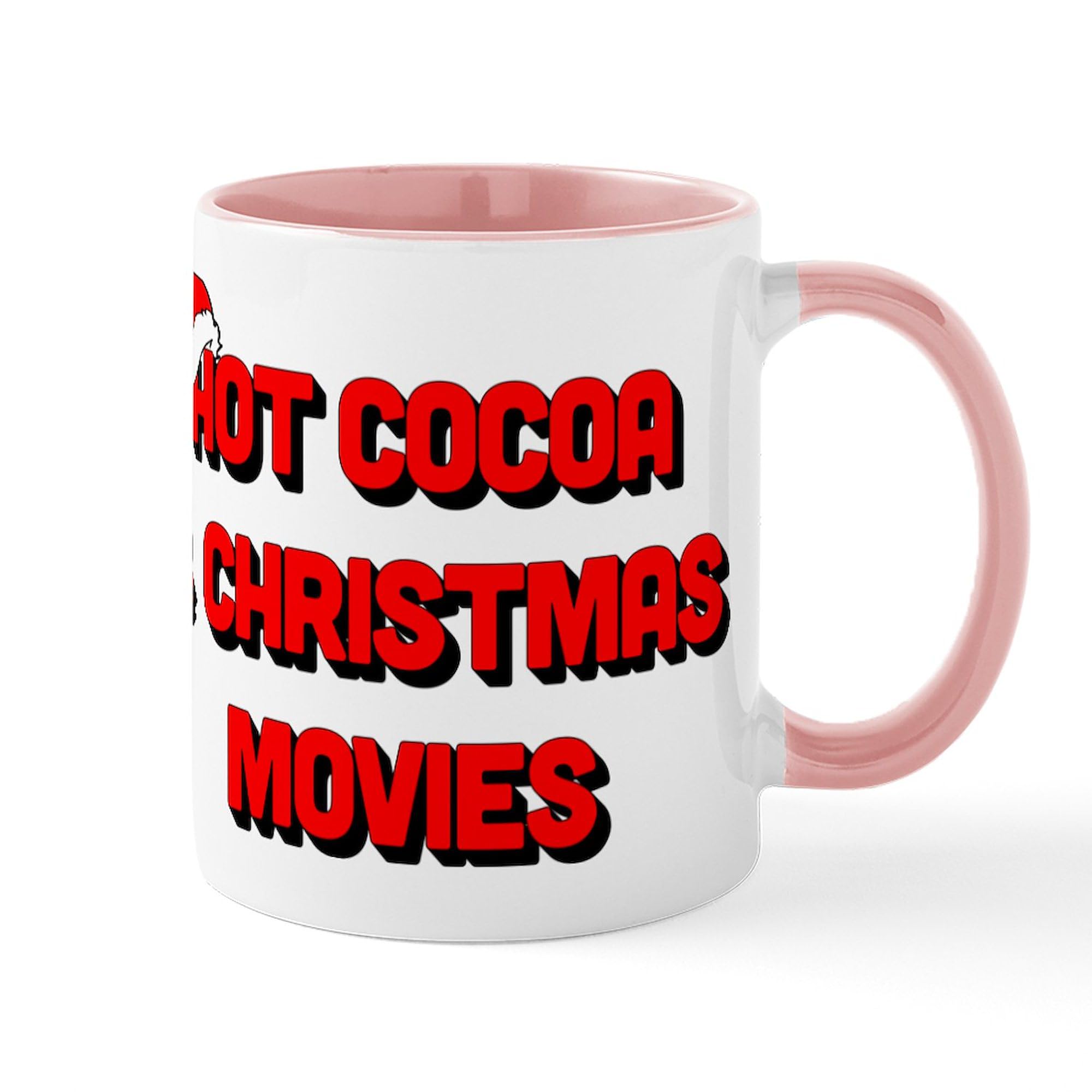 Hot Cocoa & Christmas Movies 11 oz Ceramic Coffee Mug - Perfect for Holiday Gifts, Cozy Movie Nights & Winter Warmth
