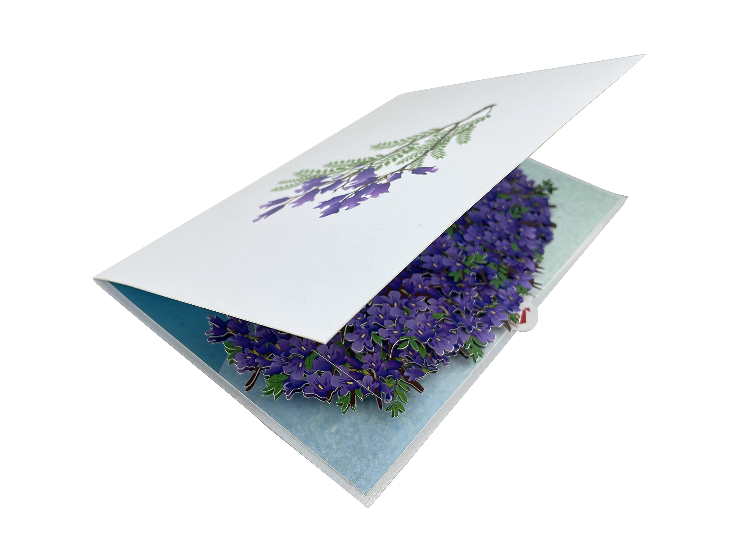 Jacaranda Tree Pop Up Greeting Card - Elegant Birthday, Mother's Day, Father's Day, Valentine's & Retirement Gift - Perfect for Special Occasions & Thoughtful Surprises