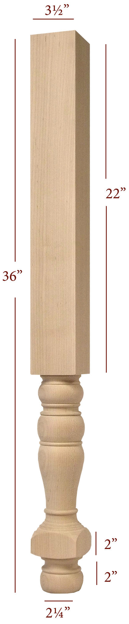 Georgian Style Vanity Table Legs - Elegant Furniture Legs for Dressers, Desks & Vanities - Perfect for Bedroom, Bathroom & Home Decor Makeover