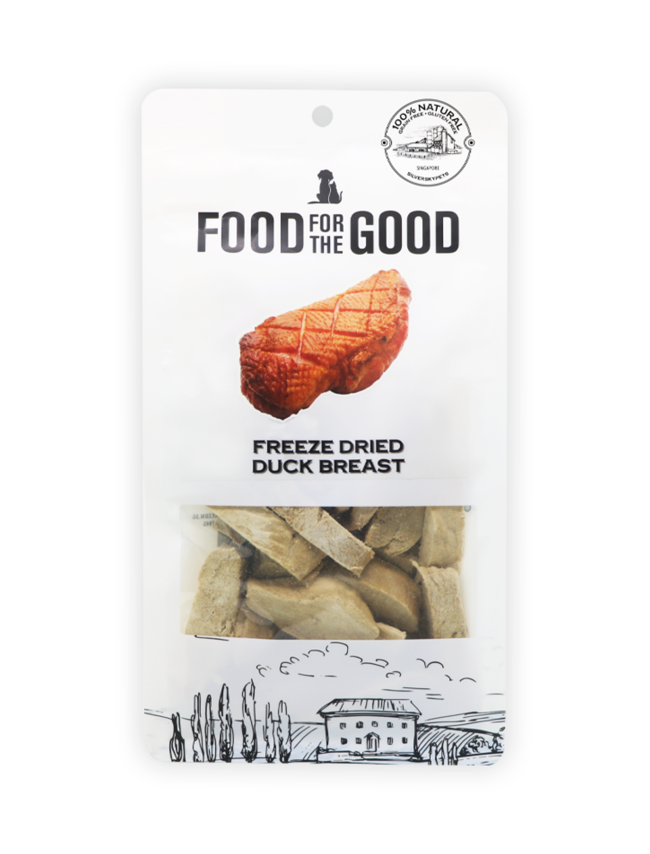 Premium Freeze-Dried Duck Breast Dog & Cat Treats – 70g, Grain-Free, High-Protein Snack for Training & Rewards – Perfect for Pets with Sensitive Stomachs