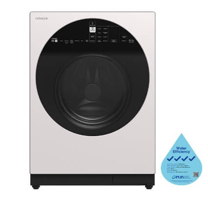 Hitachi R-HW620RS XK/XW/X 416L Multi-Door Refrigerator & BD-D100GV Front Load Washer Dryer Combo with AI Wash Inverter (10/7KG) - Energy Efficient Kitchen Appliances for Modern Homes