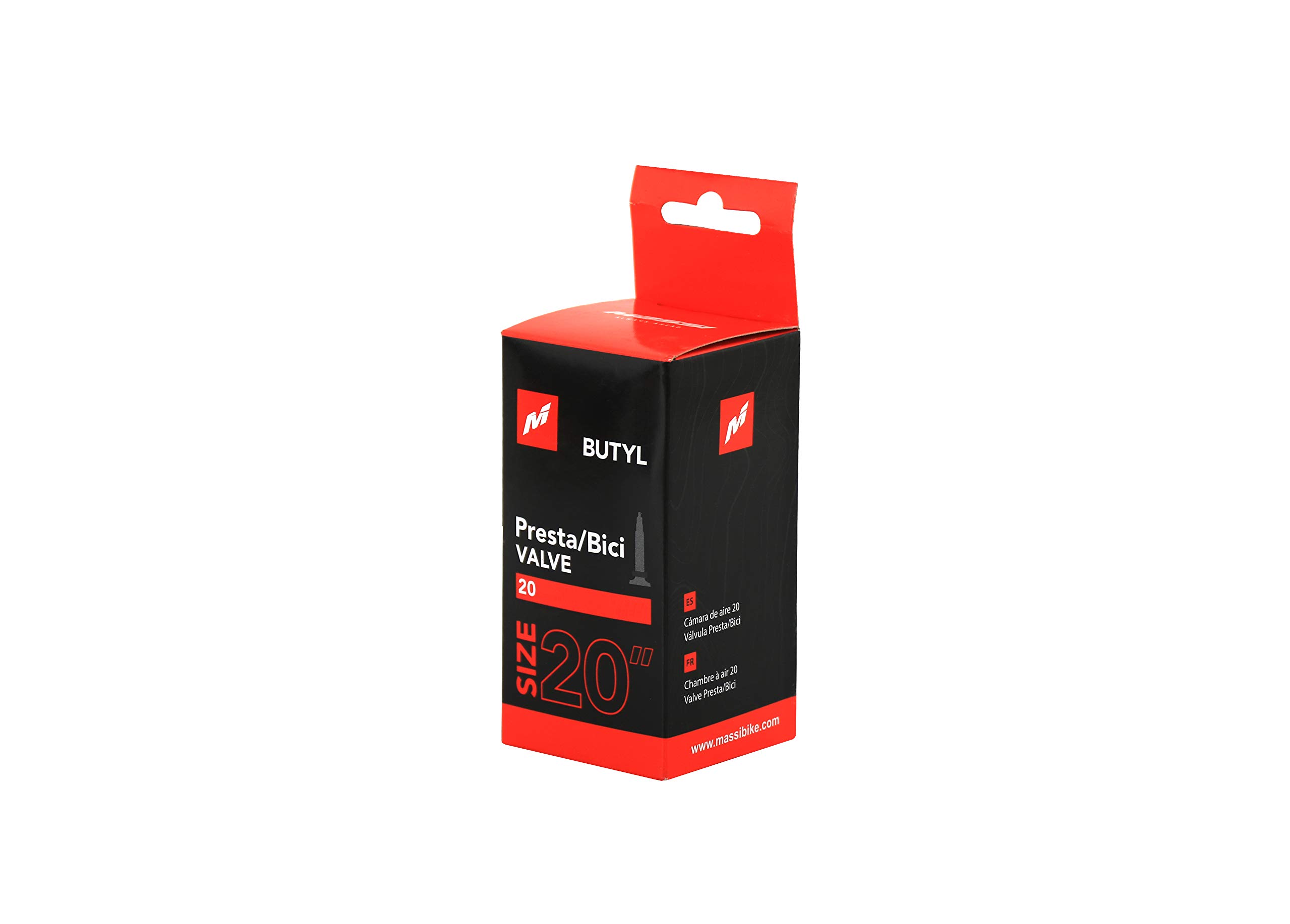 Massi 20 Bike Inner Tube 20x1.75/2.125 for Bicycle Tires - Replacement Tube for Road Bikes, Mountain Bikes, Hybrid Bikes - Perfect for Commuting, Cycling & Outdoor Adventures