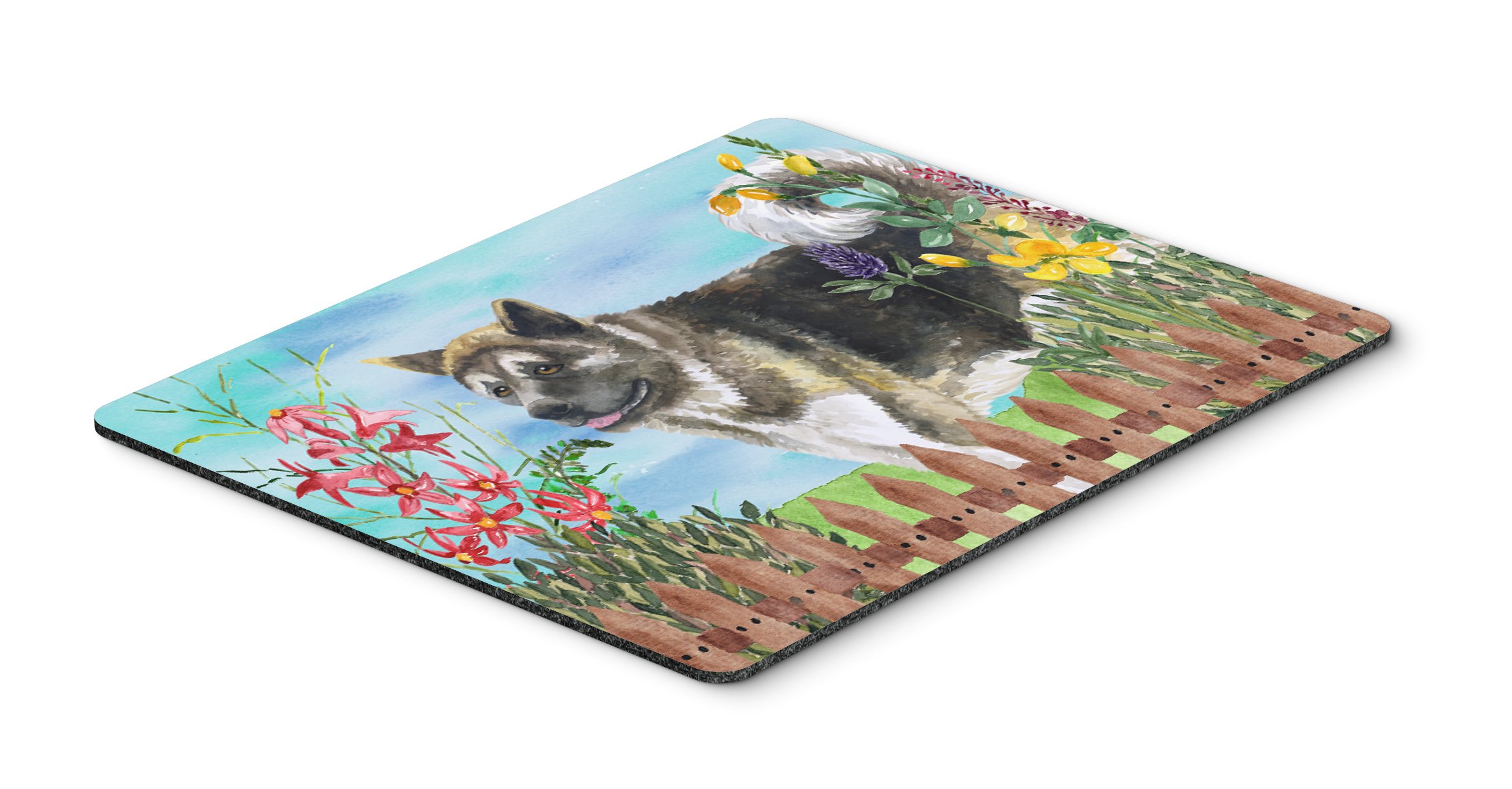 American Akita Spring Mouse Pad - Large Washable Non-Slip Desk Mat for Home Office, Gaming & Computer Work | Heat Resistant Hot Pad & Trivet for Kitchen | Cute Dog-Themed Workspace Accessory