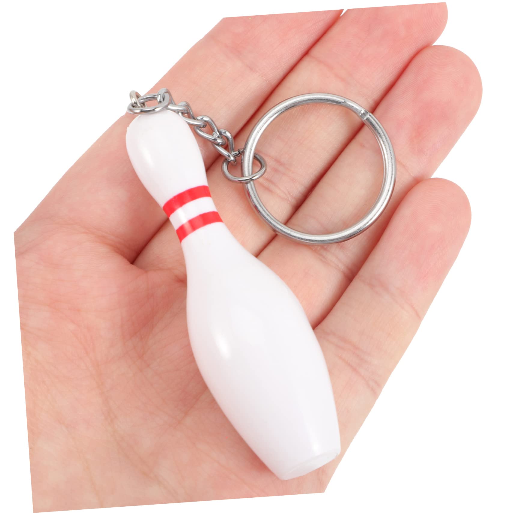 BCOATH 12pcs Sports Bowling Keychains - Durable Mini Bowling Key Rings for Men & Women - Perfect for Sports Fans, Gifts & Bag Accessories