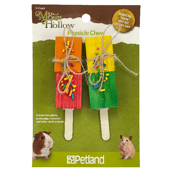 Moss Hollow Popsicle Chew Toy for Dogs - Durable Natural Rubber Teething Chew for Puppies & Adult Dogs - Perfect for Indoor & Outdoor Play, Training, and Dental Health