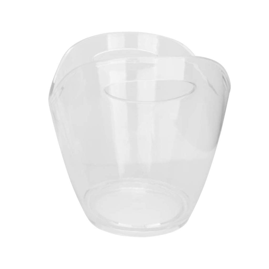 Clear Acrylic Ice Bucket for Wine & Champagne - Large Ingot-Shaped Drink Cooler, Beverage Chiller for Home Bar, Parties & Outdoor Gatherings | Perfect for Weddings, BBQs & Cocktail Events