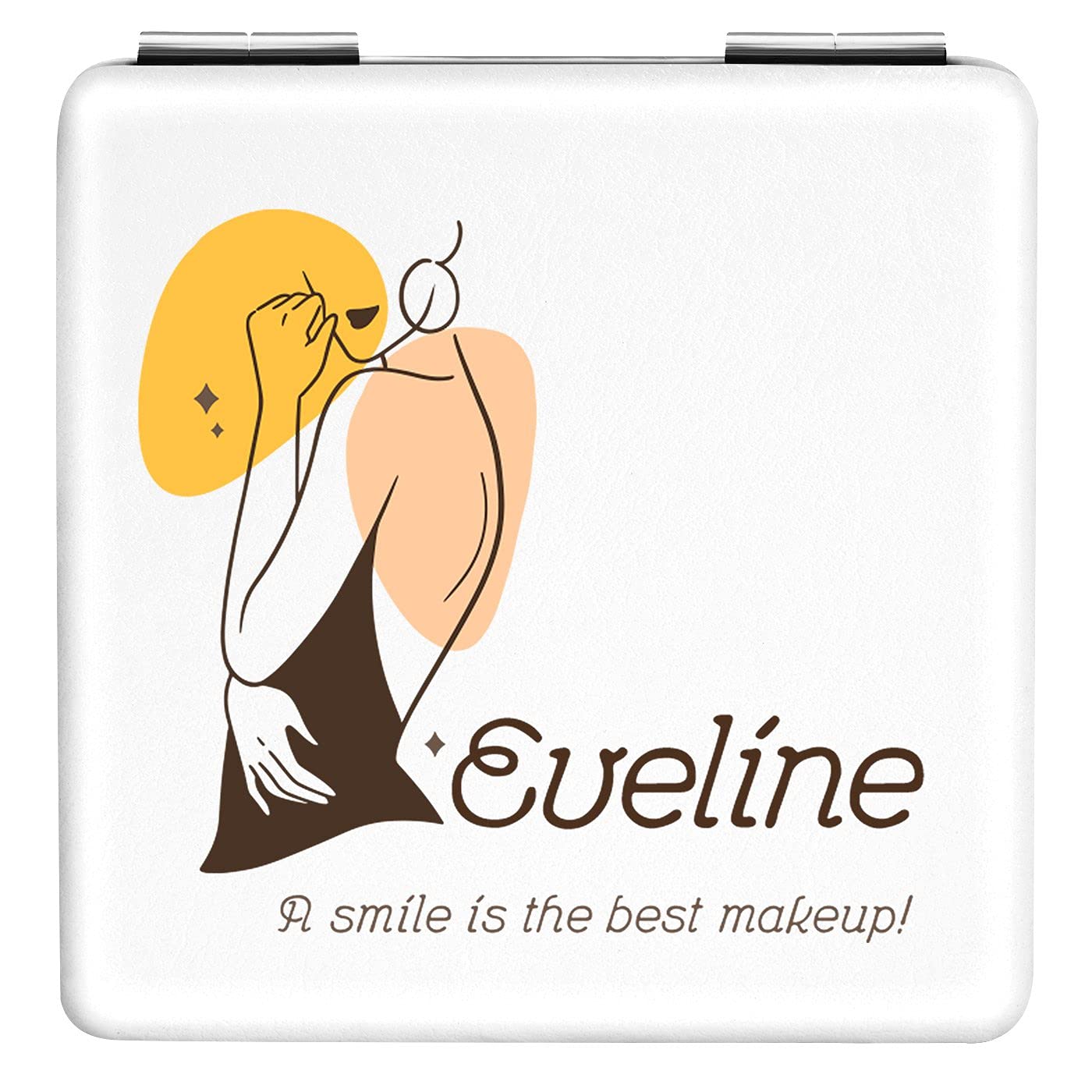 Personalized Snow White Compact Mirror - Travel Size for Women & Girls - Birthday Gift & Bag Accessory