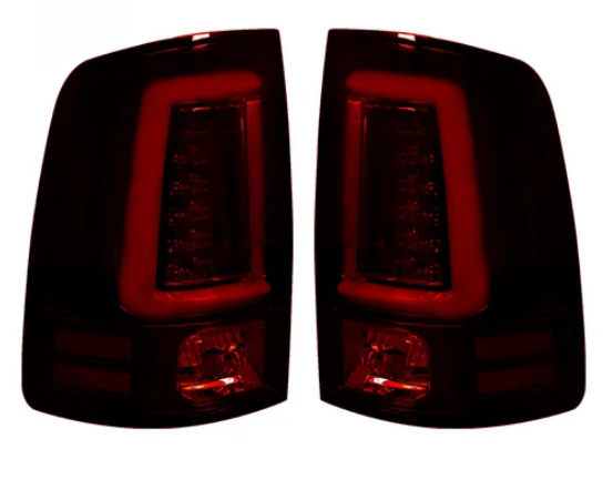 2014-2018 Dodge RAM 2500/3500 Replacement LED Tail Lights - Dark Red Smoked Lens (OEM Fit) | Enhanced Visibility & Style for Pickup Trucks | Perfect for Night Driving & Off-Road Adventures