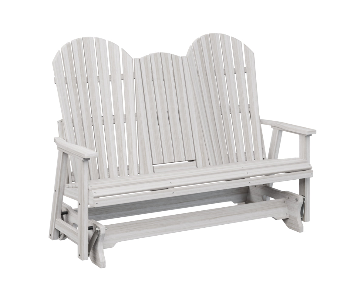 Berlin Gardens Comfo Back 3-Seat Glider Bench with Console - Outdoor Patio Furniture for Relaxing in Garden, Deck, or Backyard