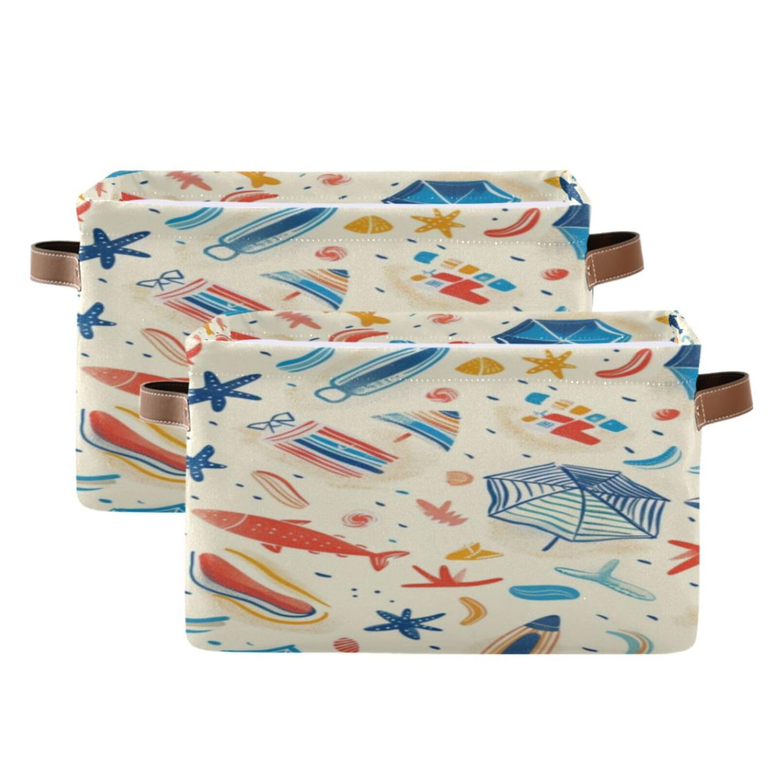 Large Fabric Storage Bins with Handles - Collapsible Organizer for Closet, Shelves & Home | Perfect for Clothes, Toys & Kids' Room Decor