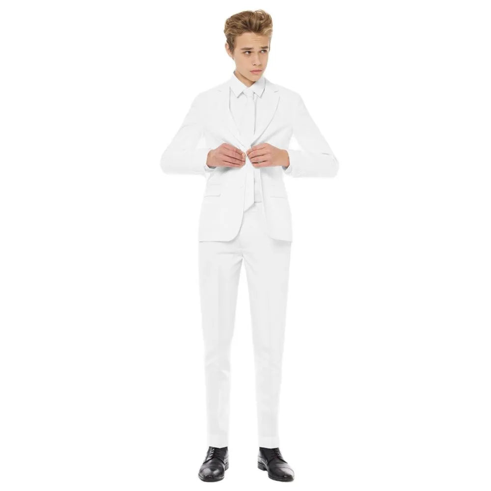 Premium 5-Piece Boys Suit Set in White | High-Quality Canadian-Made Formal Wear for Weddings, Parties & Special Occasions