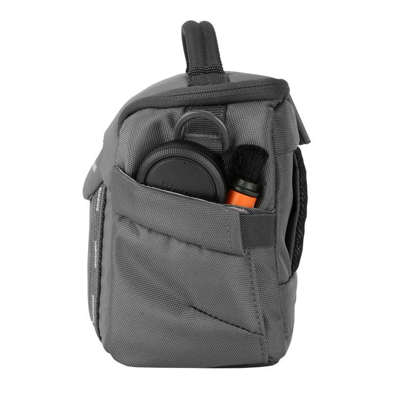 VEO 15M Gray Camera Shoulder Bag - Durable DSLR/SLR Camera Case with Adjustable Strap for Photographers, Travel & Outdoor Shooting