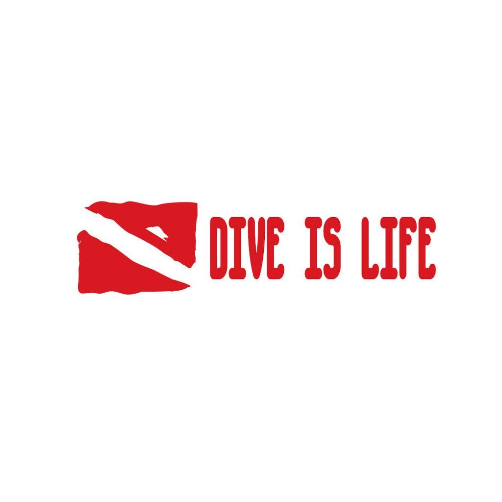 Scuba Diving Car & Laptop Decal Sticker - Waterproof Vinyl Wall Art for Scuba Divers - Perfect for Cars, Laptops, Walls & Dive Gear