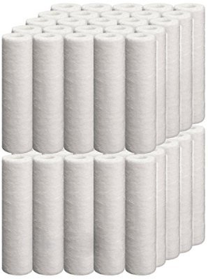 50-Pack 1-Micron 10x2.5-Inch Sediment Water Filter Cartridges for Home & RV Water Filtration Systems