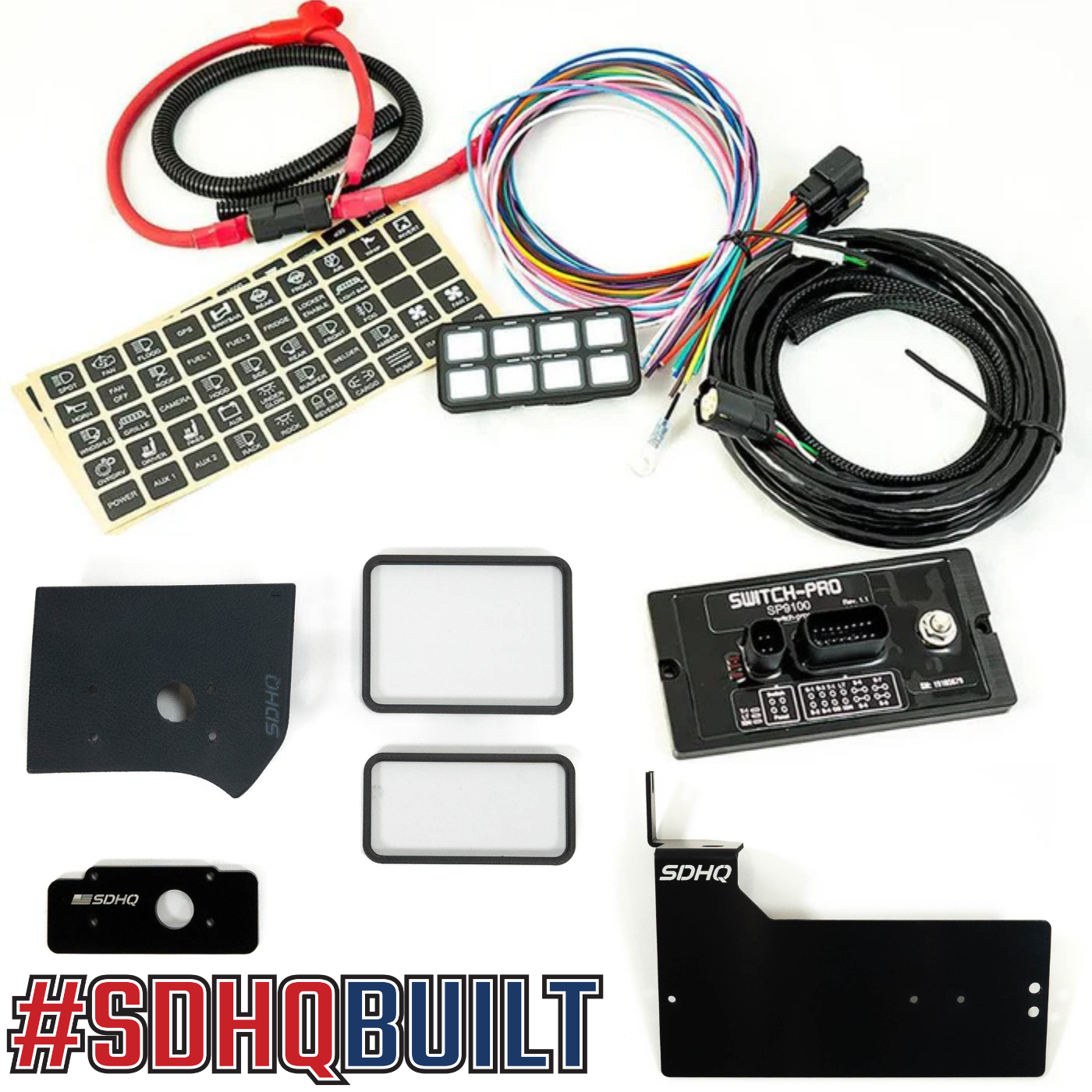 2019-2025 Ram 2500/3500 Heavy Duty SDHQ Built Complete Switch Pros SP 9100 Kit - Off-Road Lighting & Accessory Control System for Truck Enthusiasts