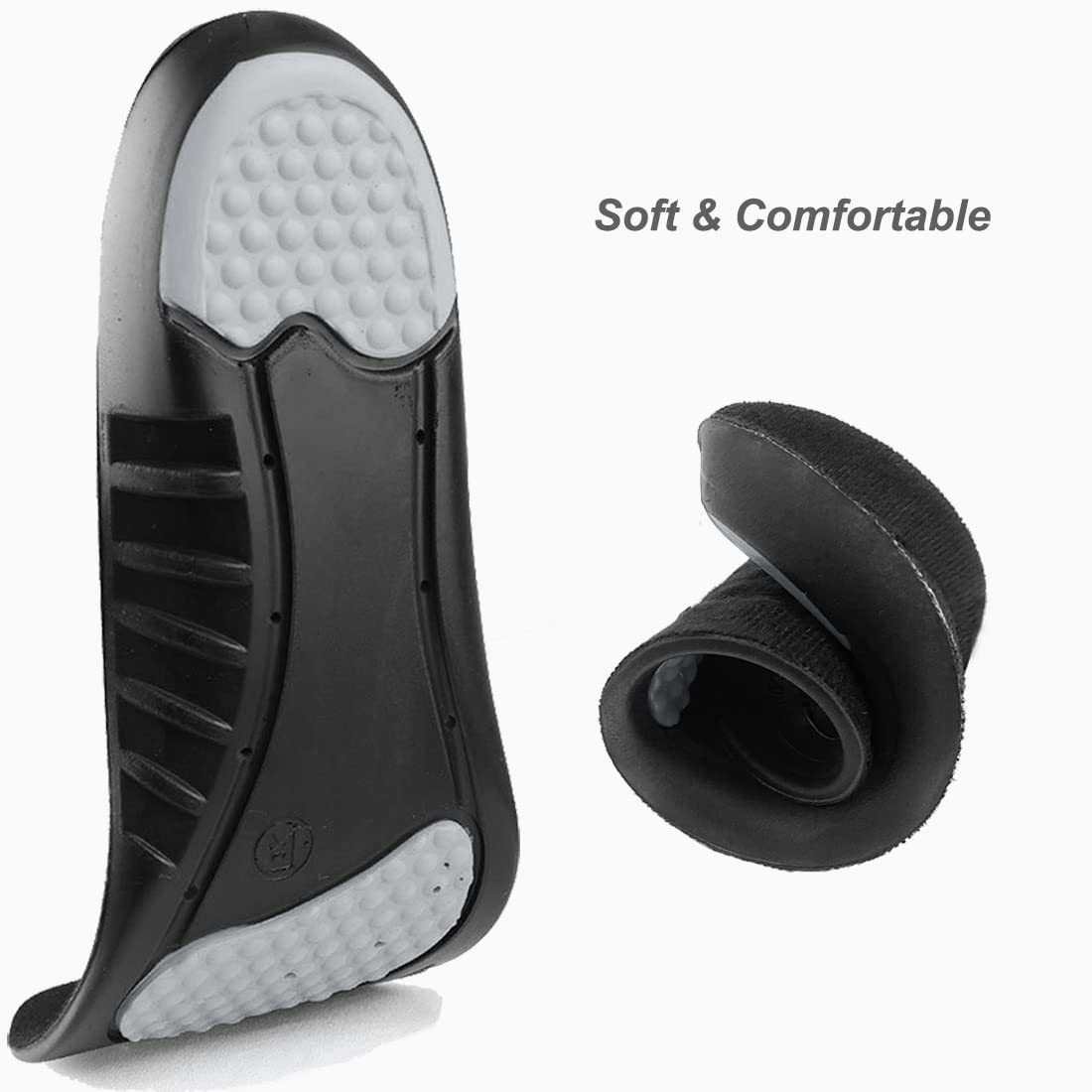 Premium Memory Foam Shoe Insoles for Men & Women - Arch Support, Cushioning & Shock Absorption - Relieve Foot Pain - Size L (Men 8-12/Women 10-15) - Perfect for Running, Walking & Standing All Day