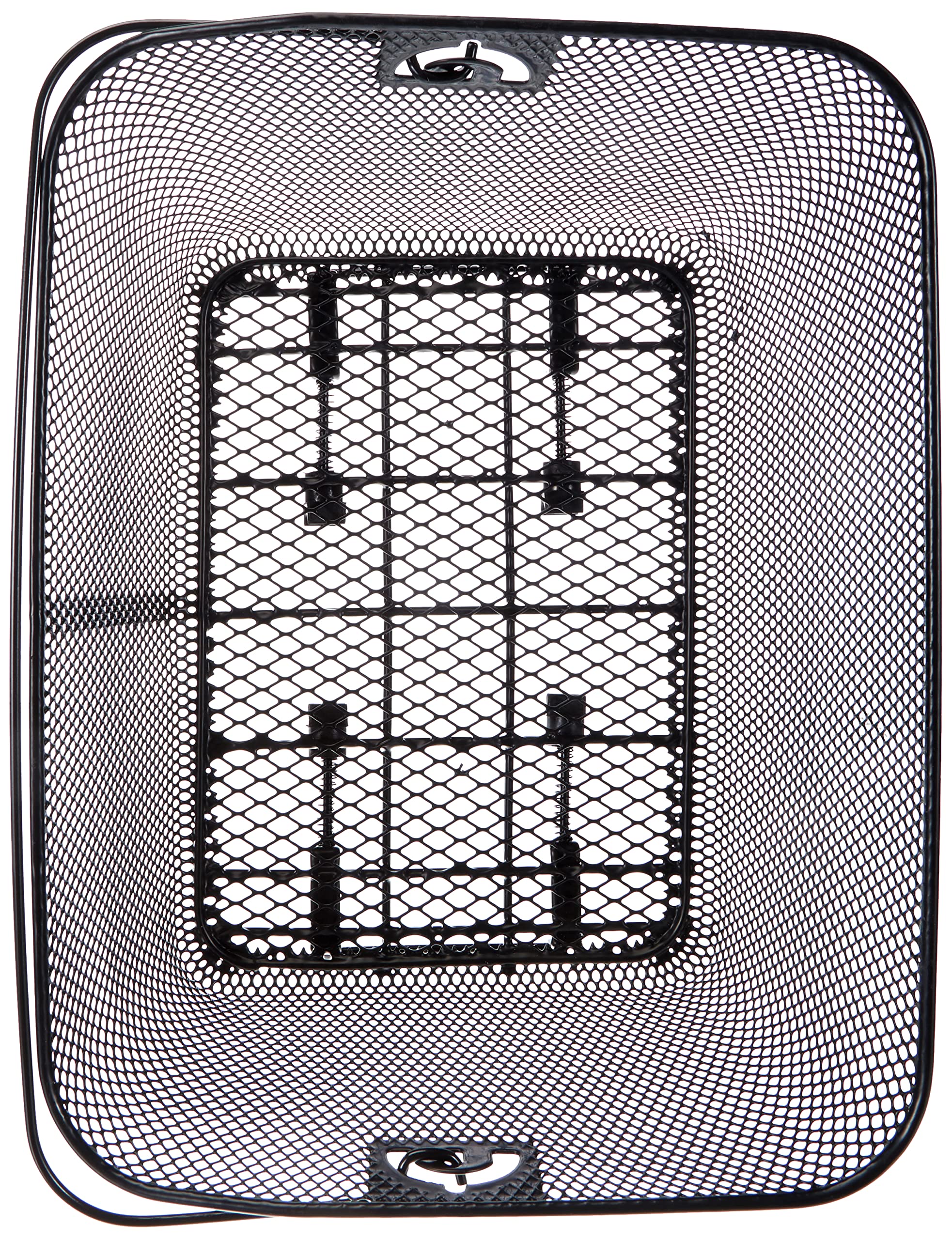 Profex Shopping Basket - Foldable Grocery Basket with Handle, Black - Perfect for Grocery Shopping, Picnics, and Home Storage