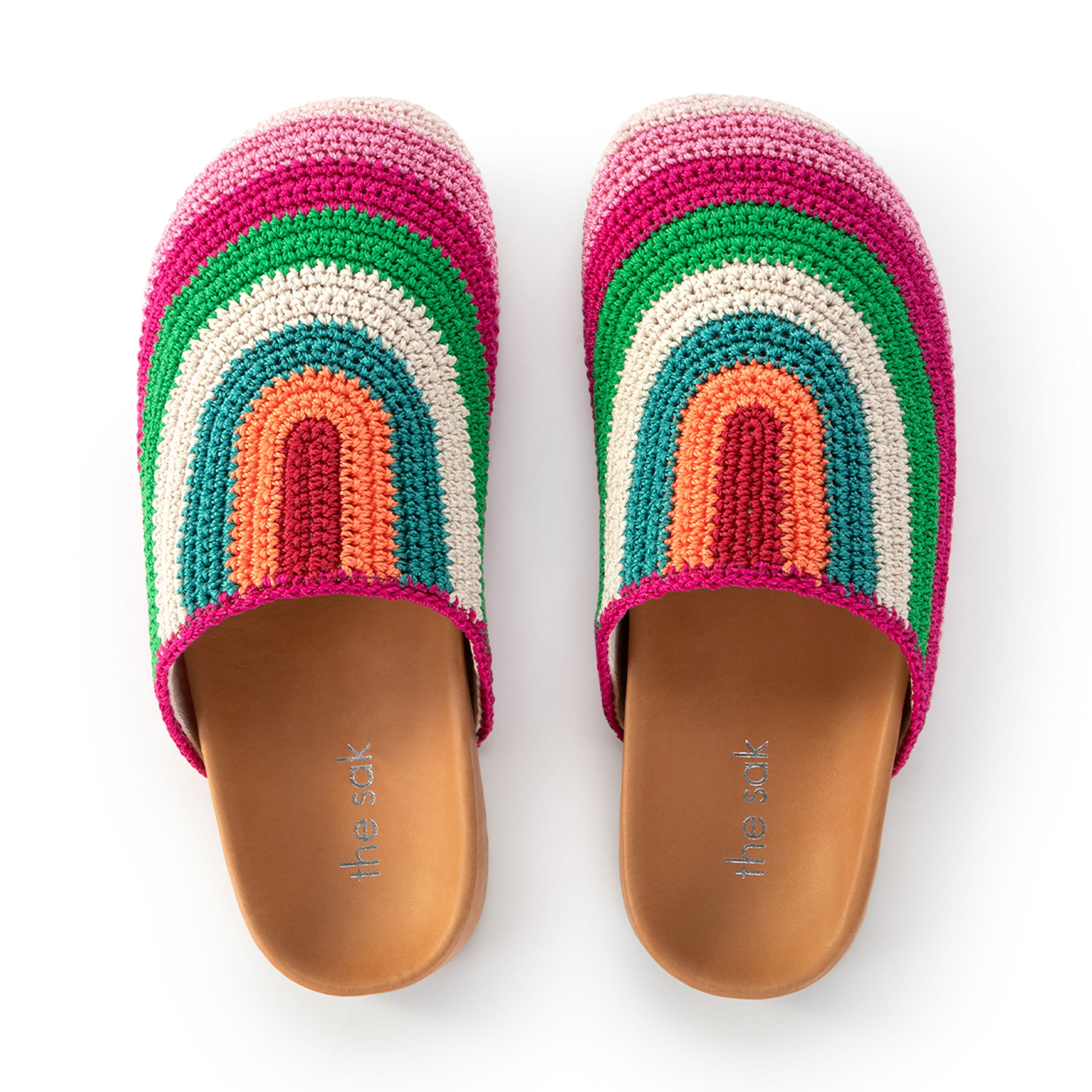 Bolinas Clog Hand Crochet Beach Stripe Sandals - Comfortable Summer Shoes for Women, Perfect for Beach, Pool, and Casual Outings