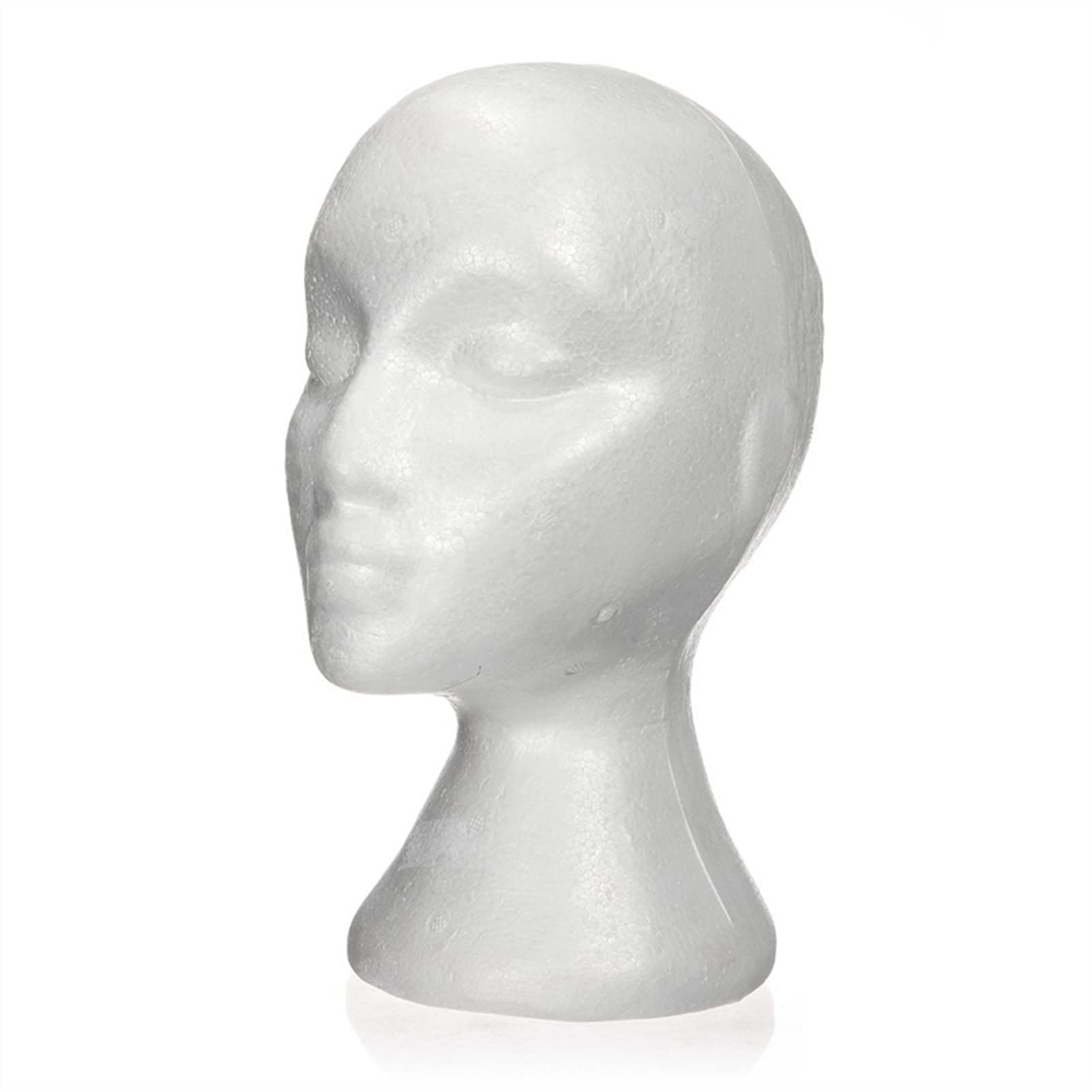 Stylish Foam Wig Holder Stand for Display & Styling - 27.5x52cm Mannequin Head for Caps & Hairpieces