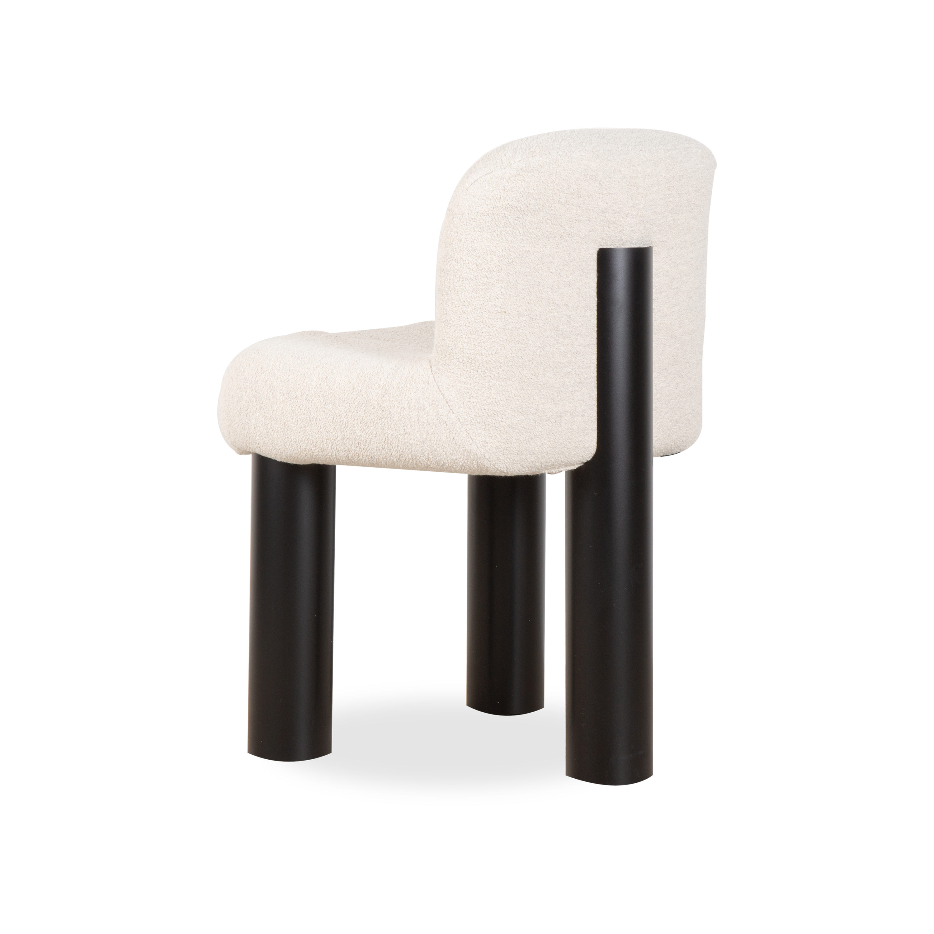 Botolo High Side Chair - Modern Dining Chair with Wooden Legs for Kitchen, Restaurant & Home Decor - Comfortable & Stylish Seating Solution