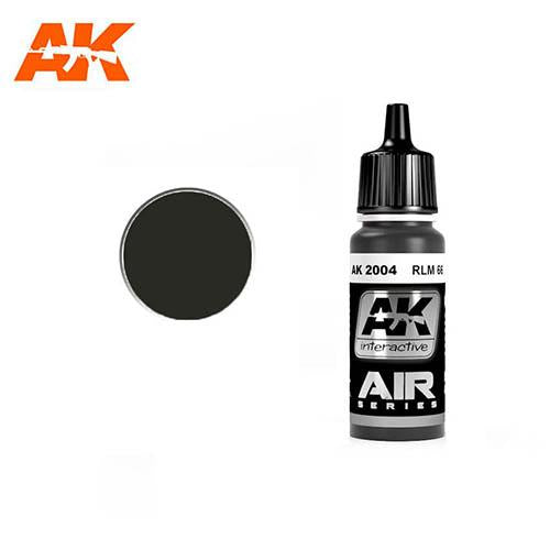 AK Interactive AK2004 Air Series RLM 66 Black Grey (Schwarzgrau) Acrylic Paint - 17mL Bottle for Scale Model Aircraft & Military Miniatures Painting