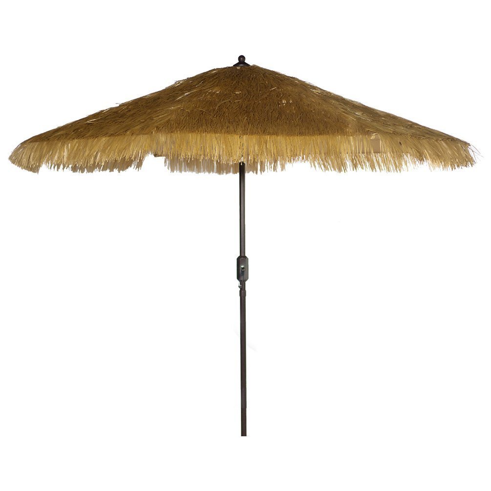 9FT Outdoor Patio Umbrella with Crank & Tilt - UPF 50+ Sun Protection Canopy for Deck, Poolside, Garden & Backyard | Heavy Duty Aluminum Pole & Wind Vent Design