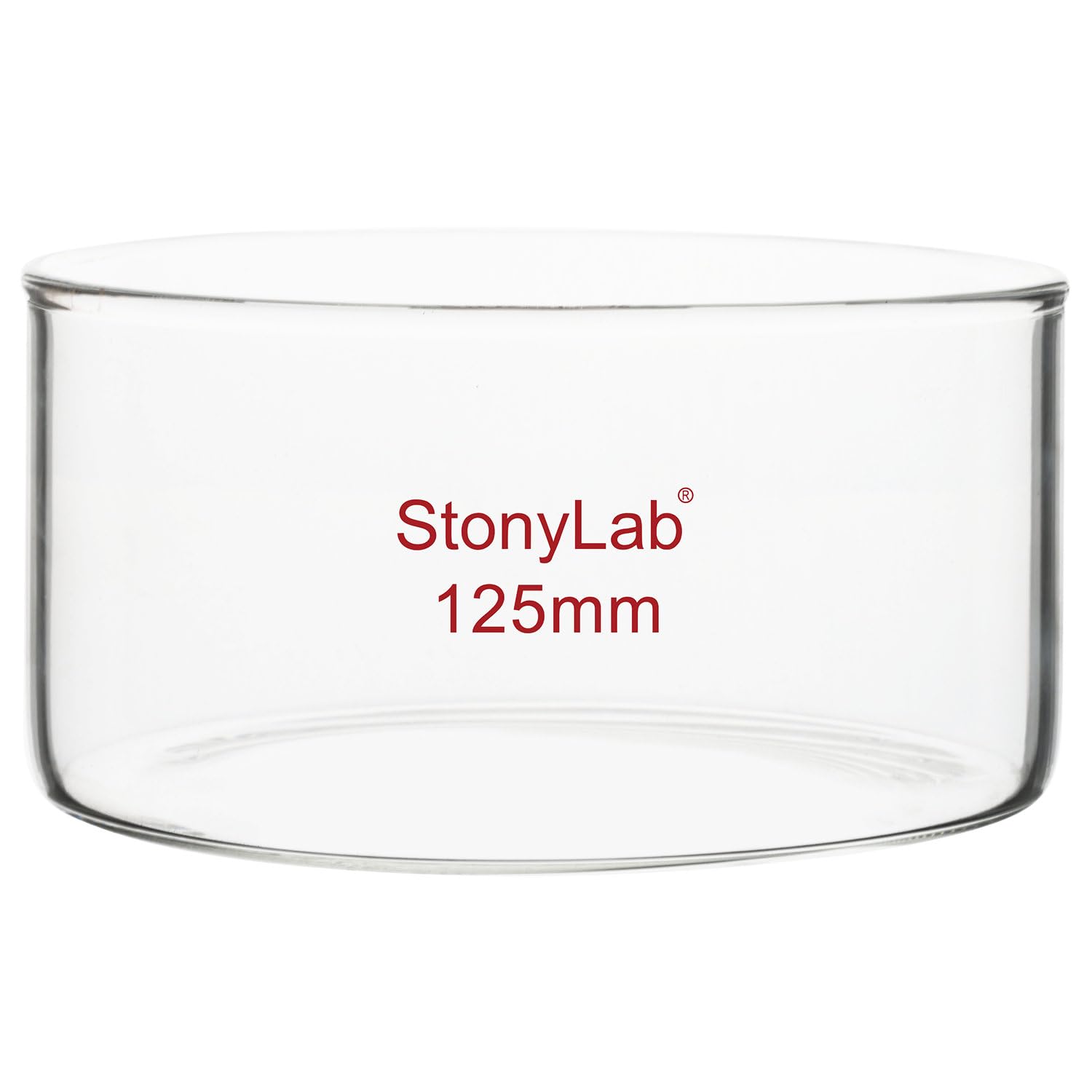 Stonylab 500ml Borosilicate Glass Crystallizing Dish - Flat Bottom Lab Glassware for Chemistry Experiments