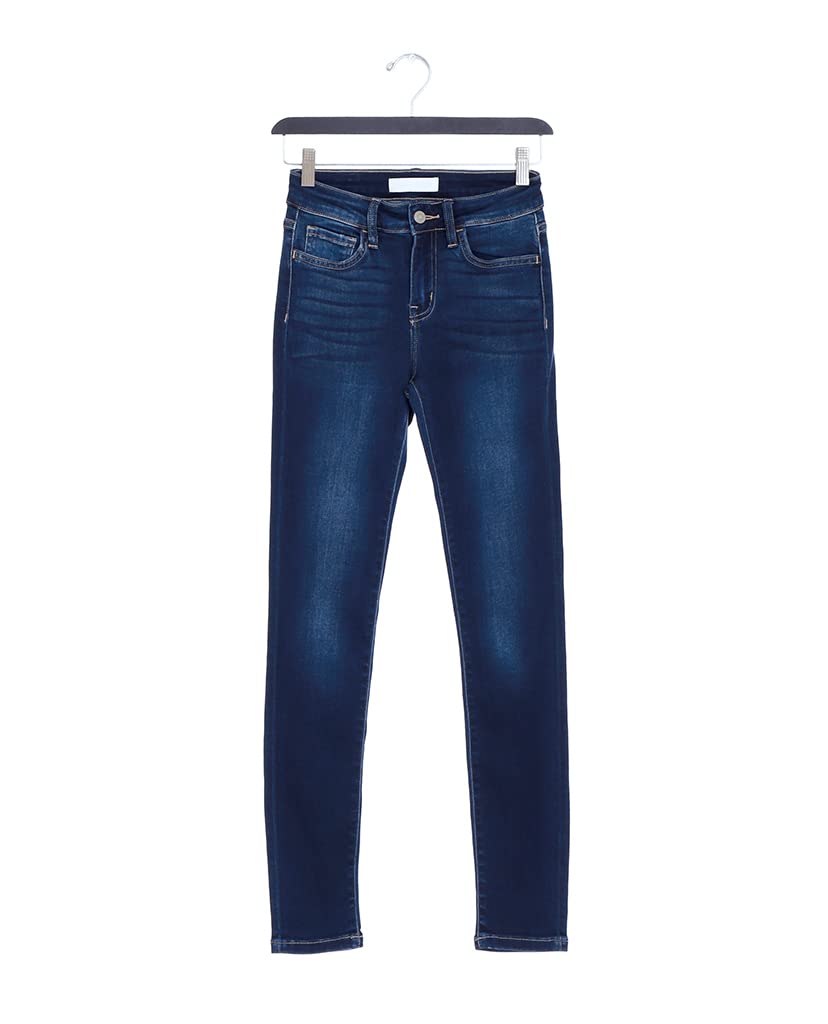 Flying Monkey Dark Blue Faded Skinny Jeans for Women - Mid Rise Stretch Denim Pants | Casual Wear, Street Style, Everyday Outfits