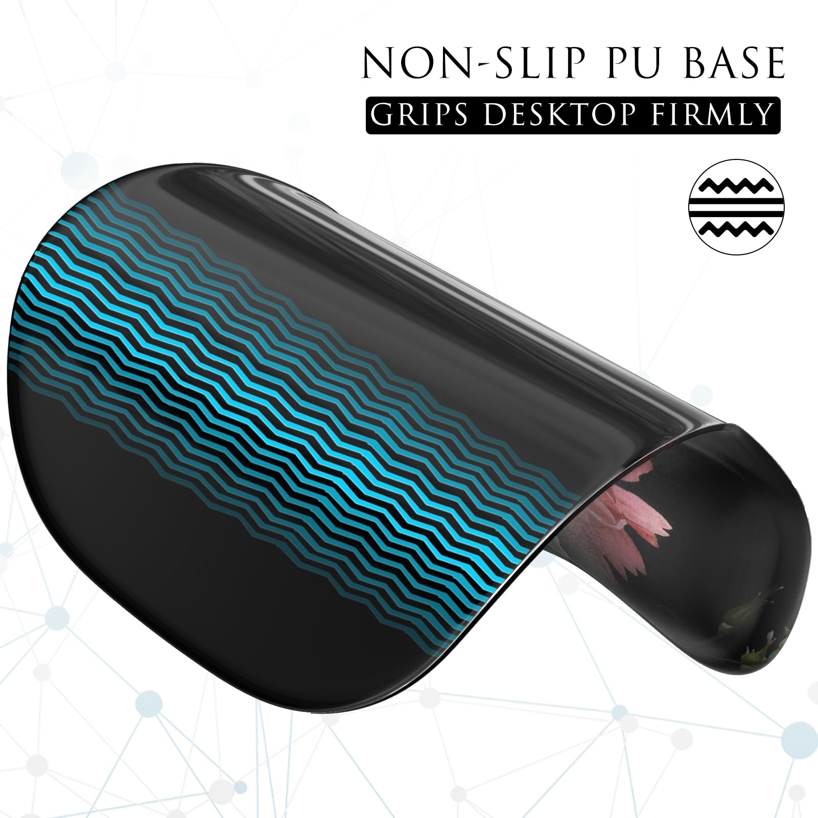 Ergonomic Mouse Pad with Wrist Support - Comfortable Gel Mouse Pad for Laptop & PC - Pain Relief Wrist Rest for Office & Home Use (9.4
