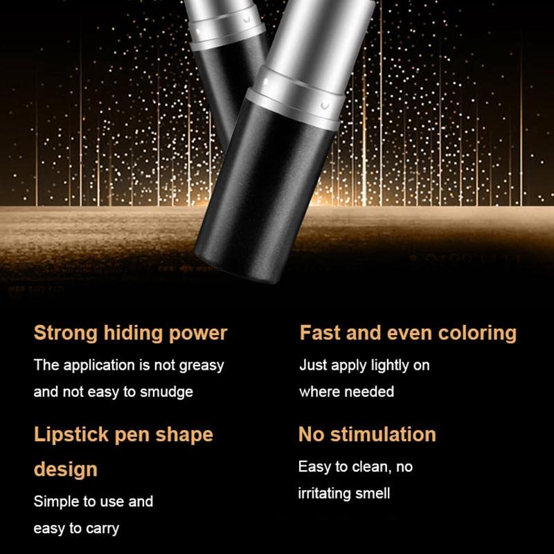 Hair Root Touch-Up Stick - Quick Cover for Thinning Hair & Hair Loss, Temporary Hair Dye Concealer Pen (Black) | Perfect for Daily Use, Travel & On-The-Go Hair Coverage