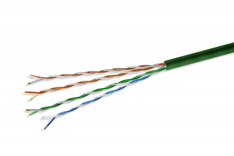 CAT.6 Slim Ethernet Bulk Cable Green - High-Speed Internet & Network Cable for Home, Office, Gaming & Streaming - 1000ft Spool
