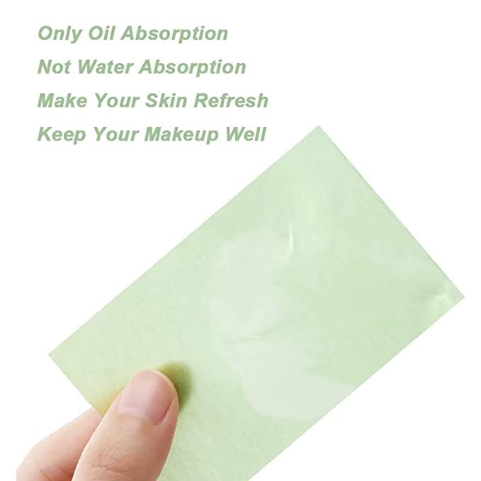 Birzar Oil Blotting Sheets for Face - 100pcs Bamboo Charcoal & Green Tea Oil Absorbing Papers | Natural Oil Control for Shine-Free Skin | Perfect for Oily Skin, Makeup Touch-Ups & On-the-Go Use