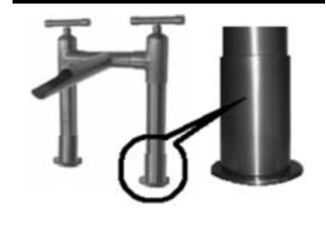 Waterbridge Faucet Riser Extension Kit - Adjustable Height Faucet Extender for Kitchen Sink, Perfect for Deep Pots & Large Dishes (Stainless Steel)
