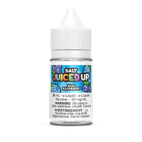 Blue Raspberry Salt Nic E-Liquid - Juiced Up Salts 30mL for Vape Pods & Mods - Refreshing Fruit Flavor - Perfect for All-Day Vaping (Ontario)