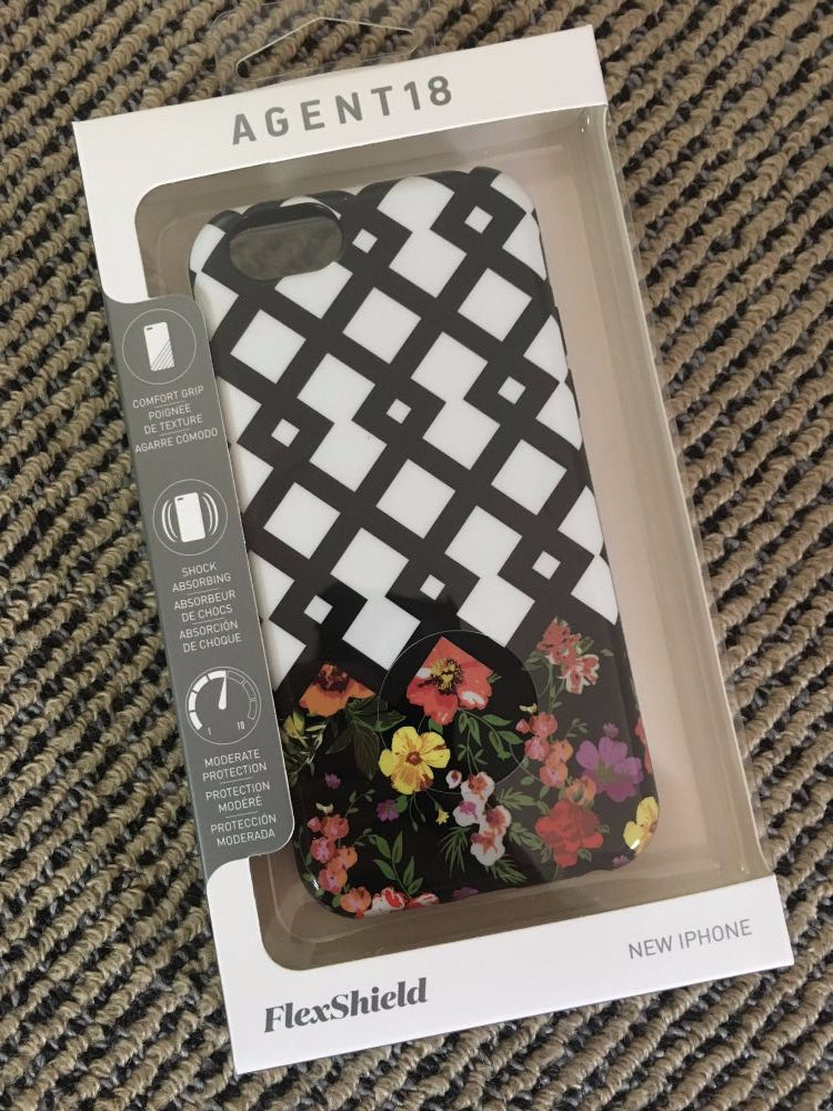 Agent18 Lattice Flowers Case for Apple iPhone 6 (A112FX) - Durable Protective Cover with Stylish Floral Design - Perfect for Everyday Use, Travel & Gift Giving