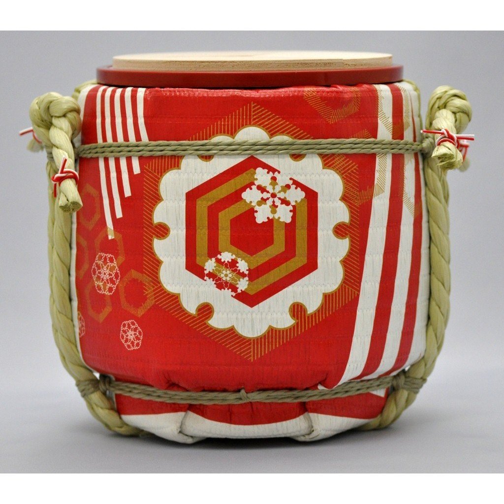 Premium Mini Kagami Biraki Sake Set - Traditional Japanese Ceremonial Rice Wine Kit for Weddings, Anniversaries & New Year Celebrations - Symbol of Longevity & Good Fortune