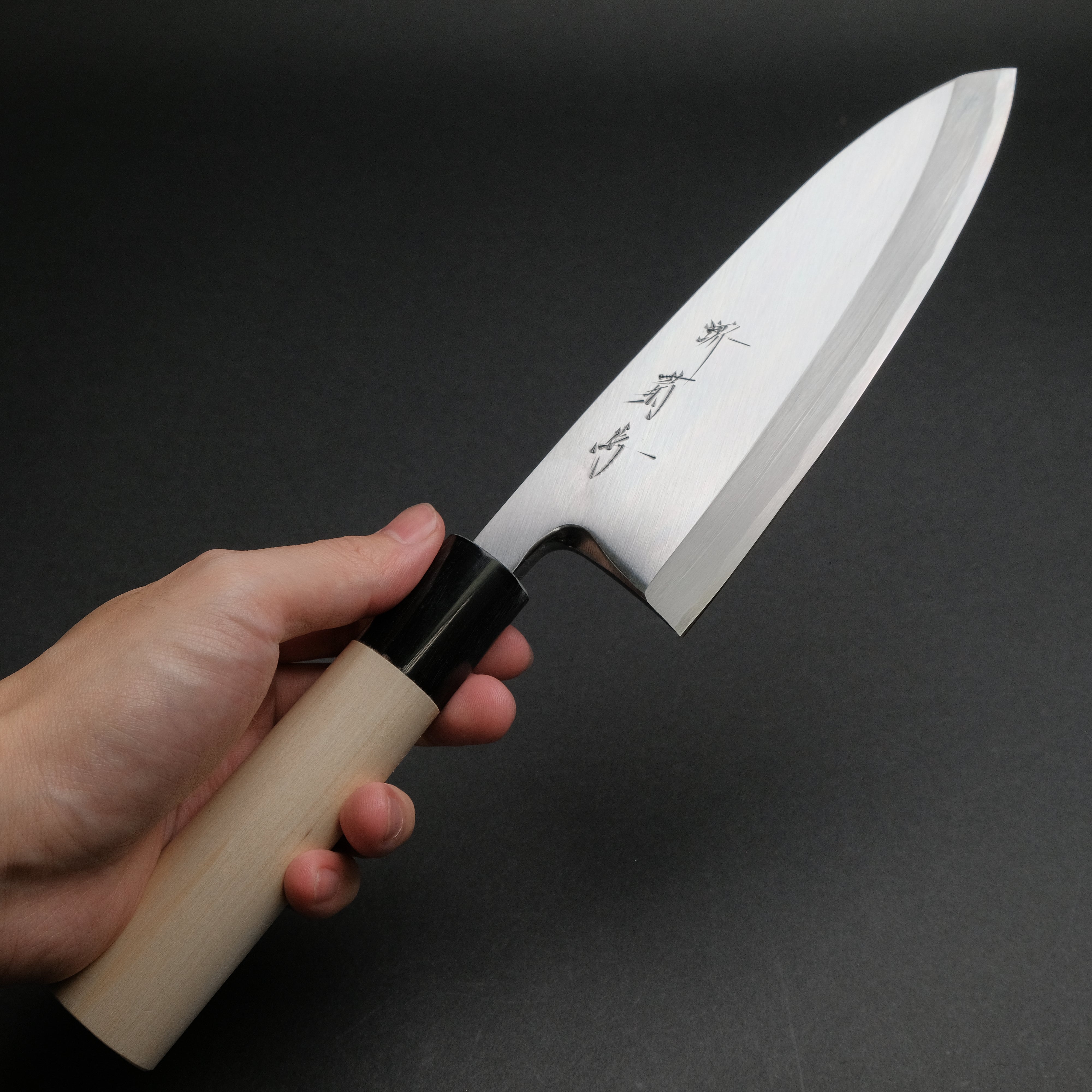 Premium Sakai Kikumori Shironiko White #2 Deba Knife 180mm - Magnolia Wood Handle - Japanese Kitchen Knife for Sushi, Fish Filleting & Professional Cooking