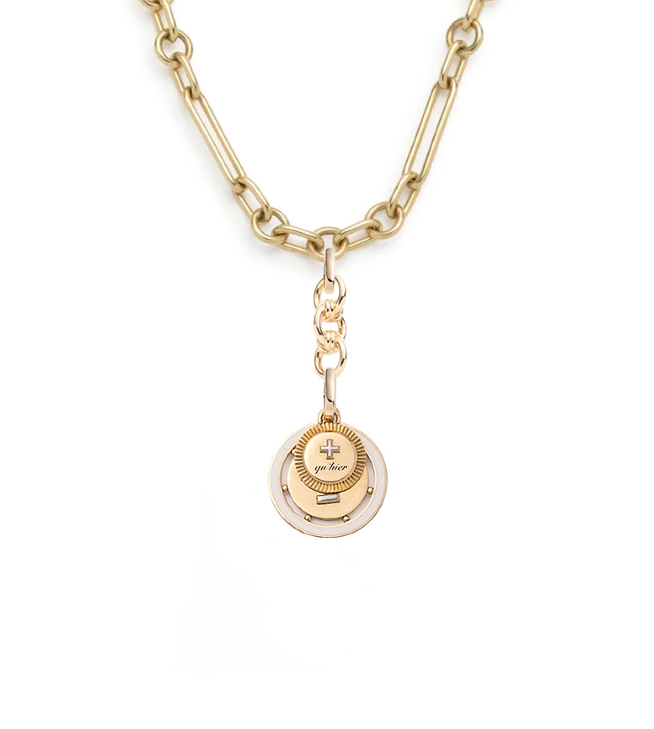 Ever Growing Vivacity: Small Mixed Clip Chain Couplet Necklace - Perfect for Everyday Wear, Date Nights & Special Occasions