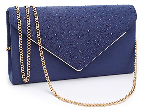 Rhinestone Navy Blue