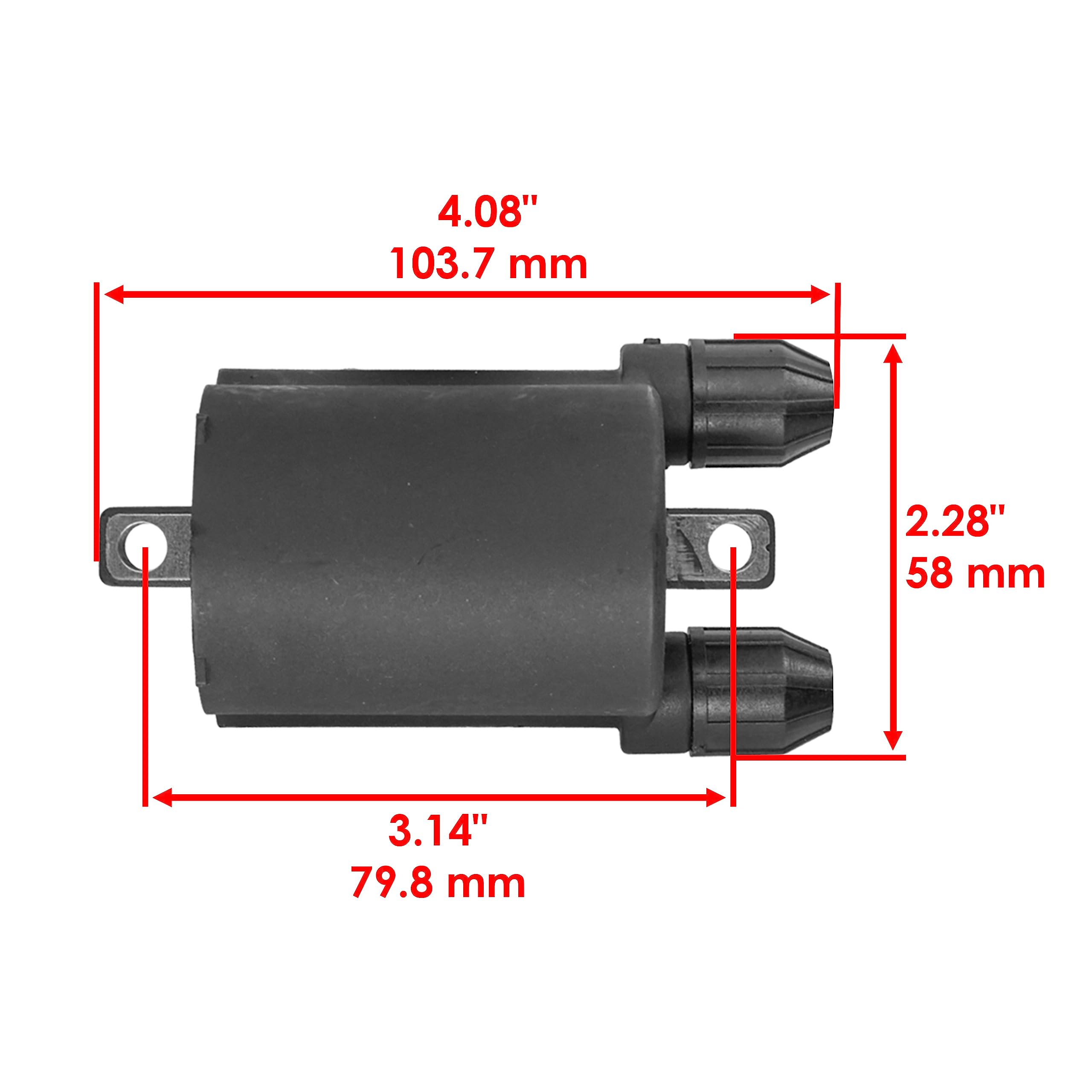 Caltric 2-Pack Ignition Coil Set Compatible with Honda PC800 Pacific Coast 800 (1989-1990, 1994-1998) - High Performance Replacement Part for Smooth Engine Start & Ride
