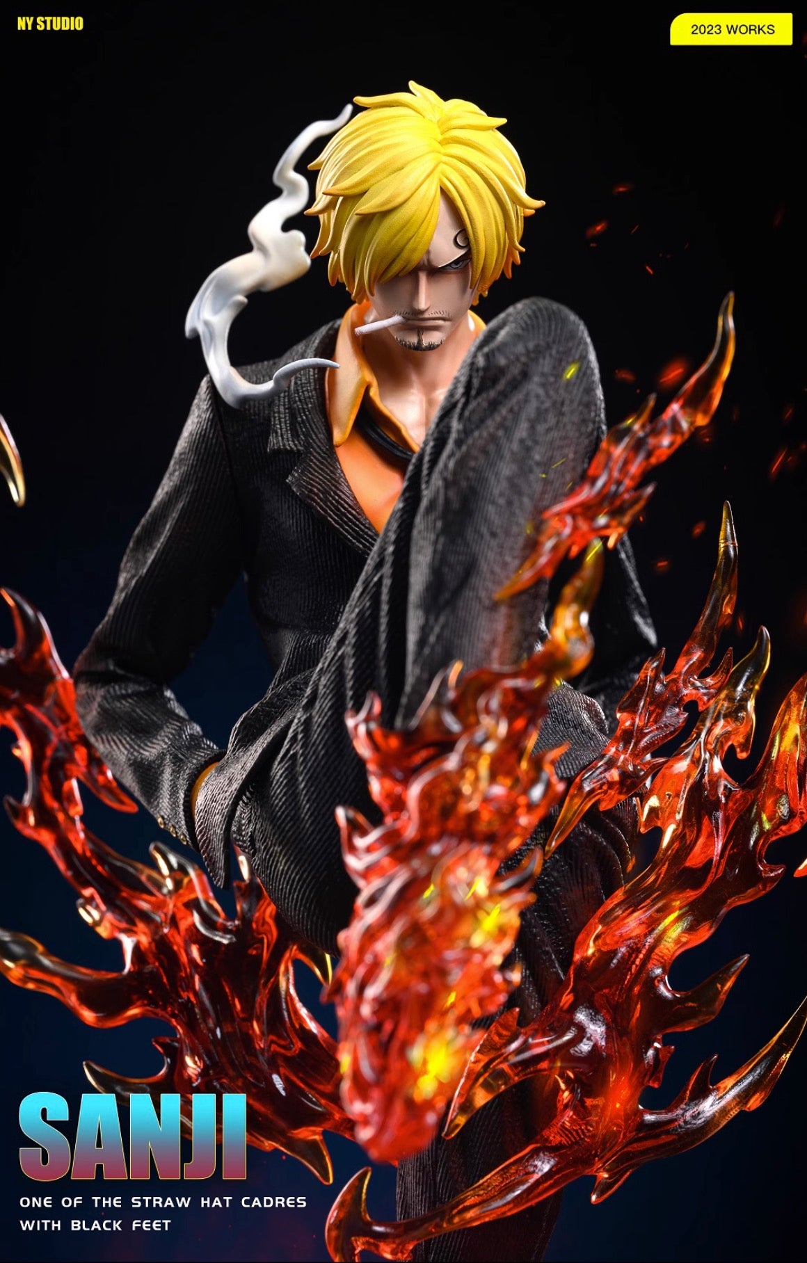 NY Studio Sanji Figure - One Piece Anime Collectible for Fans | Perfect for Home Display, Office Decor, and Gift for Anime Lovers