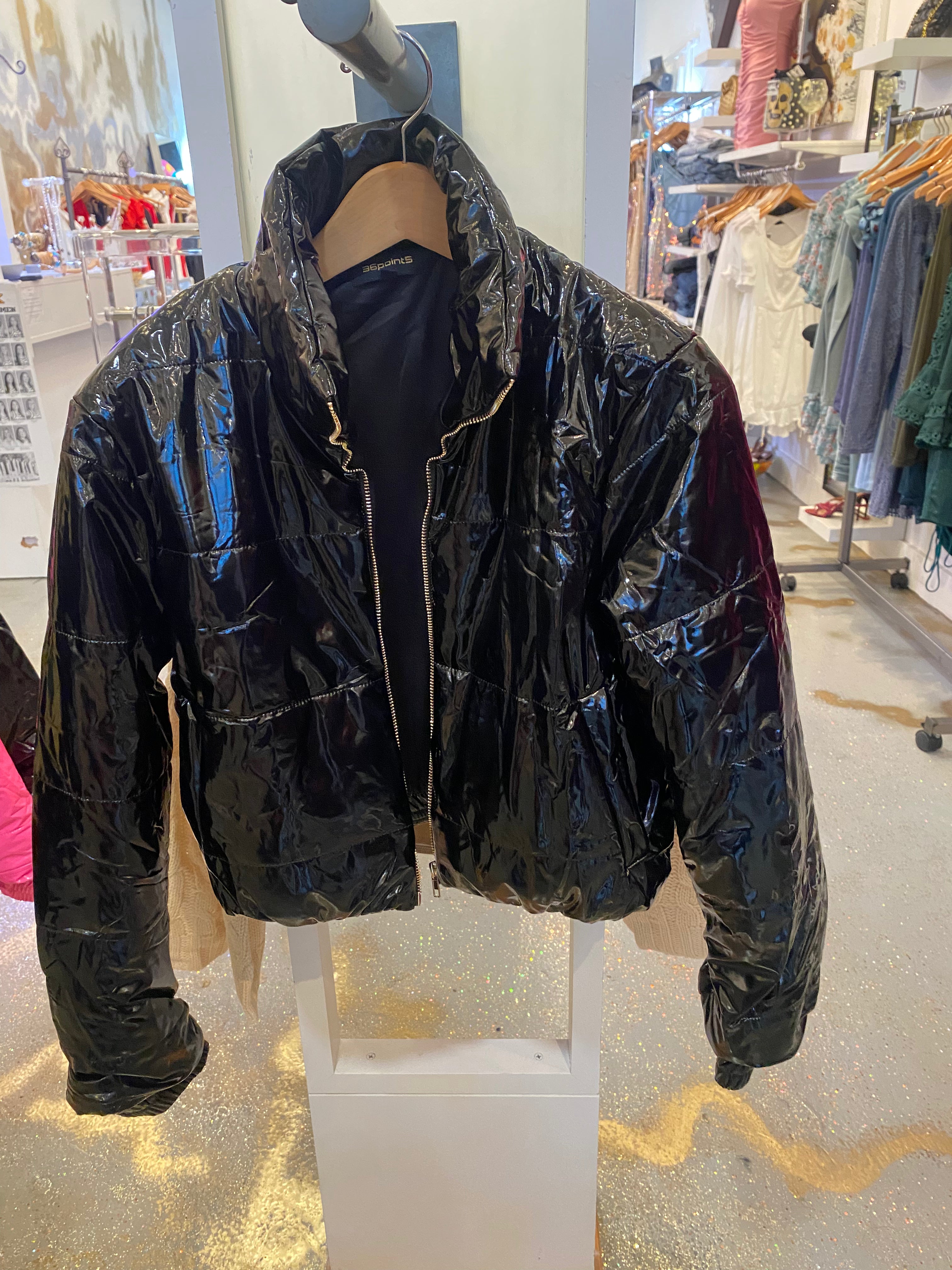 Lola Shiny Puffer Jacket for Women - Lightweight Winter Coat with Waterproof Outer Shell - Perfect for Cold Weather, Outdoor Activities & Fashion Layering